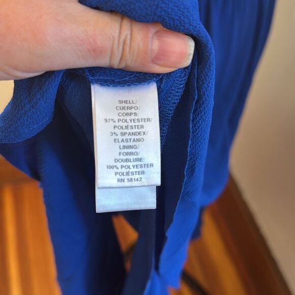 London Times Pleated Keyhole Jewel Neck Elastic Waist Dress. Size 12 NWT - Picture 12 of 12